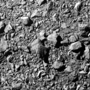 Imagen desde la DART dos segundos antes de impactar con el asteroide Dimorphos. (NASA/Johns Hopkins APL).