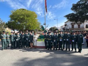 Inauguración del monumento a la Guardia Civil.