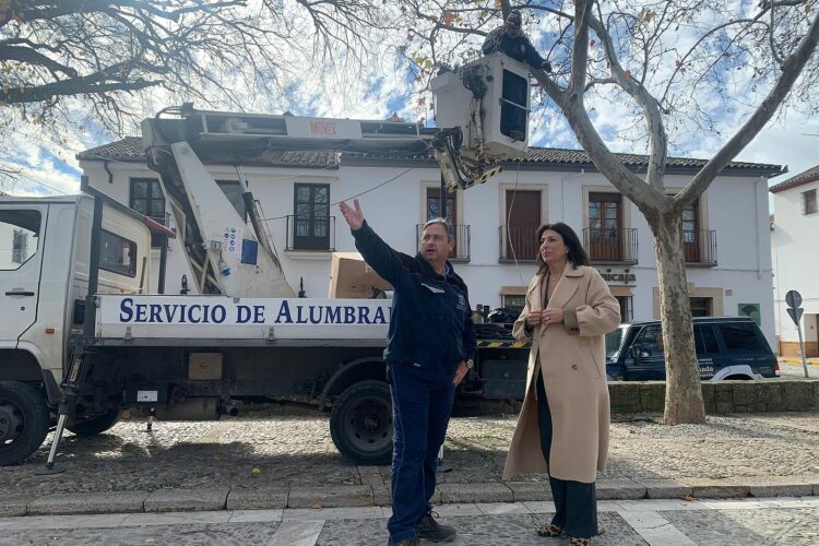 El Ayuntamiento renueva las farolas de la plaza Ruedo Alameda, en el barrio de San Francisco