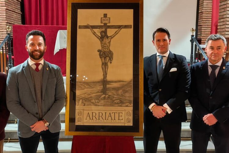 Arriate presenta su cartel de la Semana Santa de 2023 que está dedicado al Cristo de la Sangre