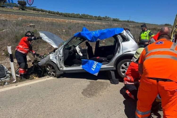 Tres accidentes de tráfico en las carreteras de Ronda en un solo día se saldan con dos heridos