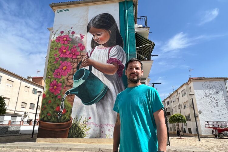 Turismo Ronda finaliza el primer mural artístico de los cinco que situará en Las Sindicales