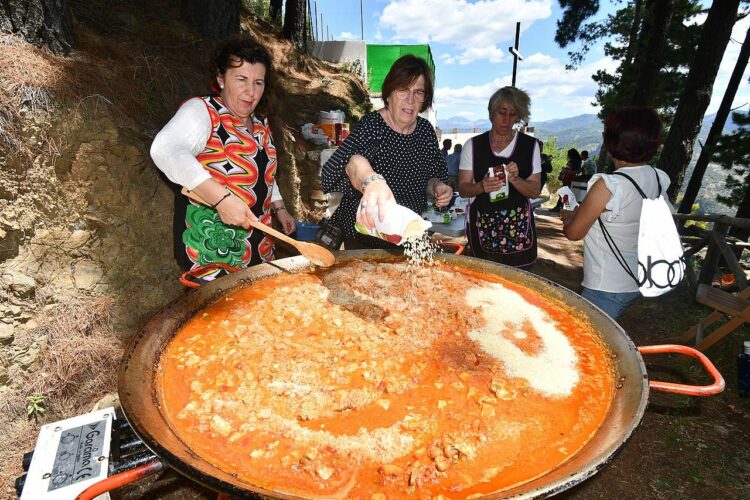 Numerosos vecinos y visitantes participaron en la Romería de la Cruz de Algatocín