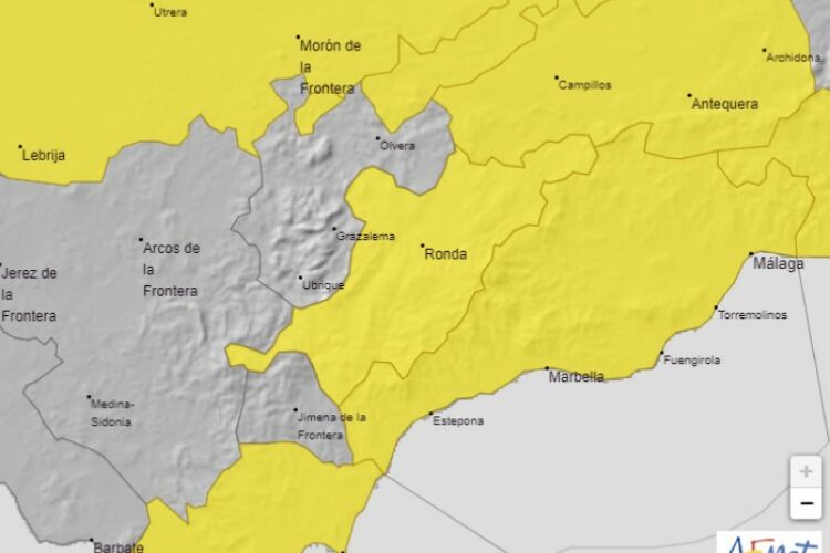 La Serranía entra en la madrugada de este sábado en alerta amarilla por tormentas