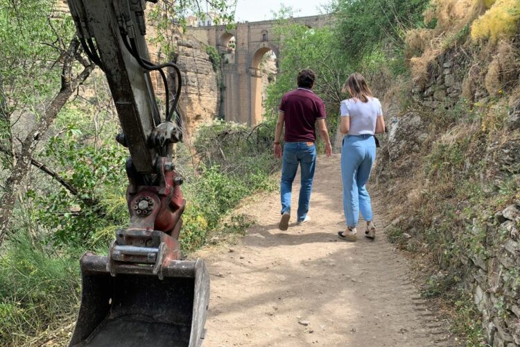 El Ayuntamiento inicia las obras del Camino del Desfiladero del Tajo