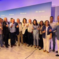 Los alcaldes de la Serranía del PP que han ganado las elecciones el 28M celebran su victoria en la Junta Directiva Provincial de Málaga