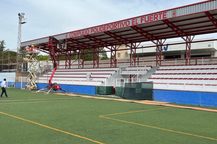 Las distintas mejoras realizadas en el complejo deportivo de El Fuerte han contado con más de un millón de euros en inversiones
