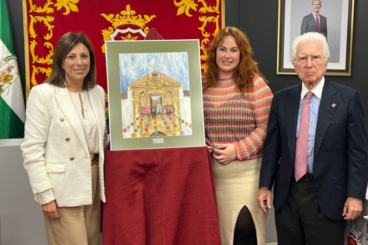 El Ayuntamiento entrega la obra original del cartel de Feria a la Real Maestranza con motivo de su 450 aniversario
