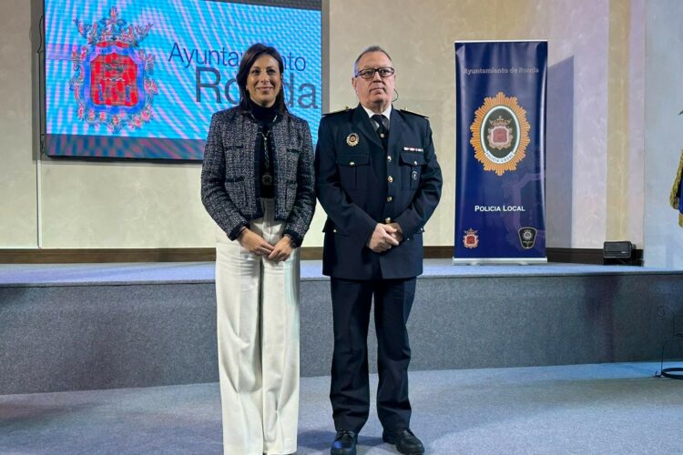 Miguel Aranda toma posesión del cargo de inspector jefe de la Policía Local de Ronda