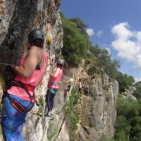 Rescatan a un escalador que quedó atrapado en la vía ferrata de Gaucín