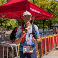Carlos Lebrun, del Clun Team MAD completó la Sherry Maratón en Jerez en la categoría de veteranos