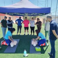 El Ayuntamiento y el Área Sanitaria organizan unos talleres de primeros auxilios y uso de los desfibriladores en las instalaciones deportivas