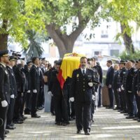 La Policía Nacional despide al subinspector de Benarrabá fallecido al chocar con unos fugitivos en Málaga