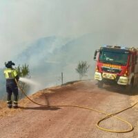Estabilizado el incendio forestal de Montecorto