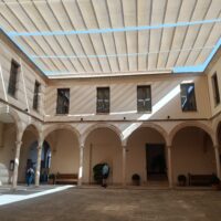 Finaliza la instalación del nuevo sistema de toldos del Convento de Santo Domingo