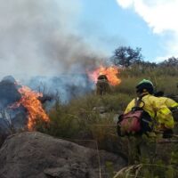 El Infoca da por estabilizado el incendio declarado en Parauta que ya ha calcinado 200 hectáreas