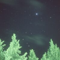 La brillante estrella Sirio de la constelación del Can Mayor desde Ronda. (A. Acedo).