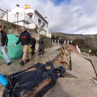 La Diputación actúa en ocho de carreteras de la Serranía afectadas por el temporal