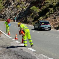La carretera Ronda San Pedro estará cortada al tráfico durante la mañana de este viernes por obras de mejora