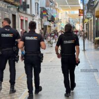 La Policía Nacional detiene a un ladrón que intentó robar la cartera a un ciudadano armado con un palo de grandes dimensiones