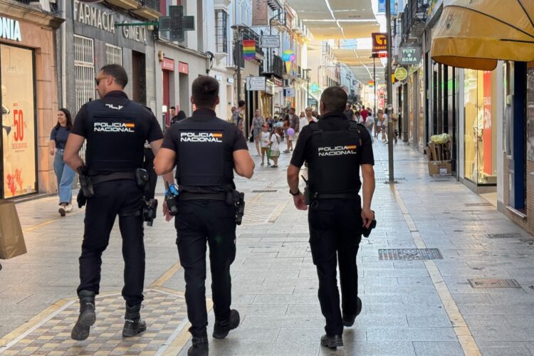 La Policía Nacional detiene a un ladrón que intentó robar la cartera a un ciudadano armado con un palo de grandes dimensiones