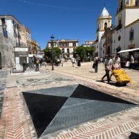 Ronda finaliza las obras para eliminar la antigua rampa del aparcamiento en la plaza del Socorro