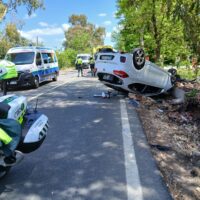 Tres personas resultan heridas tras colisionar dos turismos en la carretera A-367 Ronda-Campillos
